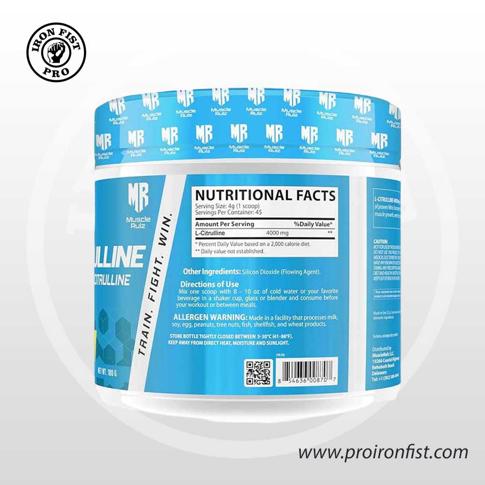 MRZ L-Citrulline 45 Servings – 180g - Image 2